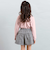 【お揃い】グレンチェックプリーツスカート風ショートパンツ(90~160cm)
