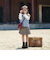 ケーブル編みクルーネックニットベスト(90~150cm)