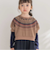 【店舗限定】ノルディック切替長袖ワンピース(95~150cm)
