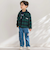 【店舗限定】【お揃い】チェックフラップポケット長袖シャツ(95~150cm)