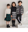 【店舗限定】【お揃い】チェックフラップポケット長袖シャツ(95~150cm)