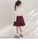 【店舗限定】フロントボタンプリーツキュロットパンツ(95~150cm)