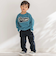 【店舗限定】【お揃い】カノコボンディングサイドチェックパンツ(95~150cm)