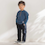 【店舗限定】【お揃い】カノコボンディングサイドチェックパンツ(95~150cm)