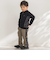 【店舗限定】【お揃い】カノコボンディングサイドチェックパンツ(95~150cm)