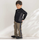 【店舗限定】【お揃い】カノコボンディングサイドチェックパンツ(95~150cm)