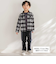 【店舗限定】ポンチロゴライン切り替えパンツ(95~160cm)