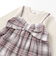 裾スカラップリボンキャミソールドッキングTシャツ(80~130cm)