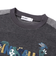 恐竜サガラ刺しゅうワッフルTシャツ(80~130cm)