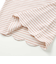無地ボーダーイチゴ花刺しゅう裾スカラップTシャツ(80~130cm)