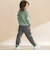タータンチェックｘインレイ切り替えパンツ(80~130cm)