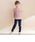 リボン付きストレッチツイルスリムパンツ(80~130cm)