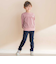 リボン付きストレッチツイルスリムパンツ(80~130cm)