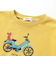 自転車プリント天竺ドロップショルダーＴシャツ(80~130cm)