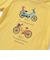 自転車プリント天竺ドロップショルダーＴシャツ(80~130cm)