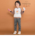 【トミカとトム×SLAPSLIPコラボアイテム】はたらくくるまトムプリントラグラントレーナー(80~120cm)