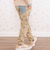 【お揃い】チェックくるま総柄ロングパンツ(80~130cm)