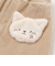アニマルネコウサギパッチ刺しゅうポケットコーデュロイスカッツ(80~120cm)