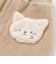 アニマルネコウサギパッチ刺しゅうポケットコーデュロイスカッツ(80~120cm)