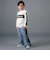 【Hondaｘnexchic】ロゴプリント天竺長袖Tシャツ(110~150cm)
