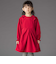 立体花モチーフ斜めタックワンピース(95~150cm)