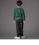フロッキープリントストレッチロングデニムパンツ(95~160cm)