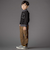 サイドテープ起毛ニットロングパンツ(95~150cm)