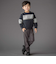 サイドテープ起毛ニットロングパンツ(95~150cm)
