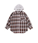 フード取り外しチェックシャツ(130~160cm)