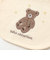 裏毛クマパッチ刺しゅうスタイ