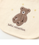 裏毛クマパッチ刺しゅうスタイ