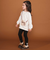 裾リボンパッチ刺しゅうレギンス(80~130cm)