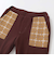 【リバーシブル】無地チェックロングパンツ(80~130cm)