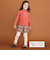 レースハイネックハート刺しゅうトップス(80~130cm)