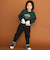 【裏微起毛】折り返し裾チェックロングパンツ(80~130cm)