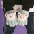 クマさんフェイス付きもこもこ手袋