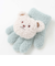 クマさんフェイス付きもこもこ手袋