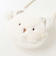 クマネコウサギアニマルしっぽ風チャーム付きポシェット