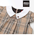 【POLO BCS(ポロ・ビーシーエス)×SLAP SLIPコラボ】【お揃い】襟付きスモッキング腰タブチェックジャンパースカート(80~130cm)