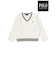 【POLO BCS(ポロ・ビーシーエス)×SLAP SLIPコラボ】襟ライン入りVネックトラッドニットプルオーバー(80~130cm)