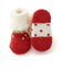 【お揃い】いちごドットもこもこソックス(9~12cm)