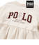 【POLO BCS(ポロ・ビーシーエス)×SLAP SLIPコラボ】ふわふわサガラ刺しゅう裾フレア長袖トレーナー(80~130cm)