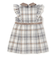 【お揃い】襟付きタックスカートチェックジャンパースカート(90~130cm)