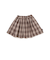 タータンチェックインナーパンツ付きスカート(80~130cm)