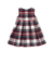 【日本製】【お揃い】ウールチェックサイドリボン付きジャンパースカート(90~140cm)