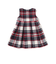 【日本製】【お揃い】ウールチェックサイドリボン付きジャンパースカート(90~140cm)