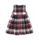 【日本製】【お揃い】ウールチェックサイドリボン付きジャンパースカート(90~140cm)