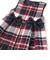 【日本製】【お揃い】ウールチェックサイドリボン付きジャンパースカート(90~140cm)