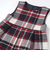 【日本製】【お揃い】ウールチェックサイドリボン付きジャンパースカート(90~140cm)