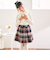 【日本製】【お揃い】ウールチェックフロントタックスカート(100~140cm)